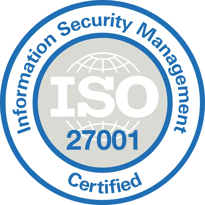 ISO/IEC 27001:2022 Certified